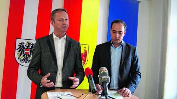 FPÖ-Obmann Hans Tschürtz (li.) und Projektleiter Christian Spuller