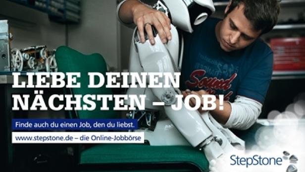 StepStone-Image-Sujet aus der Deutschland-Kampagne des Vorjahres 2011. Passt gut zu dem Inhalt hier und ist nur zum Schauen. (c: stepstone.de)