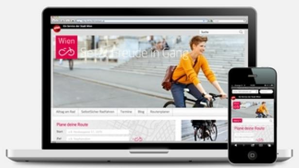 Die Wiener Fahrradagentur verfügt mit Fahrradwien.at von Fonda über einen Webauftritt, der wirklich keine Ausreden mehr nicht mit dem Rad zu fahren, gestattet (c: fonda)