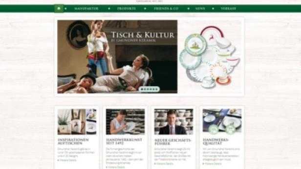 Gmundner.at fügt sich nahtlos in das neue Corporate Design von Gmundner Keramik ein und spielt im neuen Marken-Auftritt die digitalen Stärken aus (c: reichl und partner)