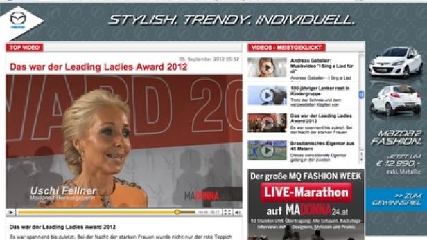 Uschi Fellner bei der Verleihung des Leading Ladies Award 2012.