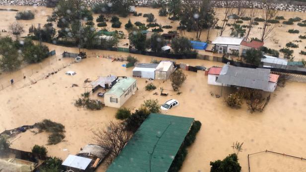 Überschwemmungen bei Cartama