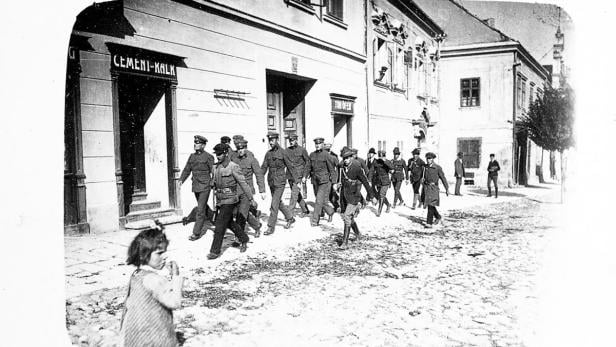 Burgenländische Gendarmen wurden von ungarischen Freischärlern festgenommen (1921)