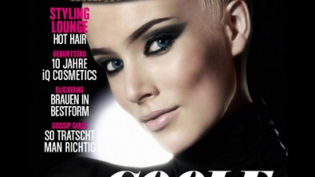 Das Cover des BC mag Herbst 2011 Magazins mit einem Model mit starkem Make-up.