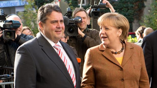 Kanzlerin Angela Merkel und SPD-Chef Sigmar Gabriel