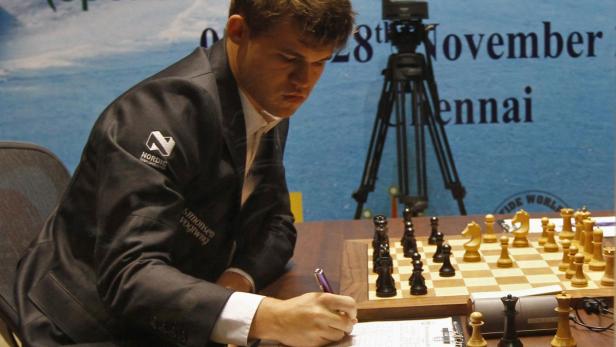 Magnus Carlsen spielte mit Schwarz.