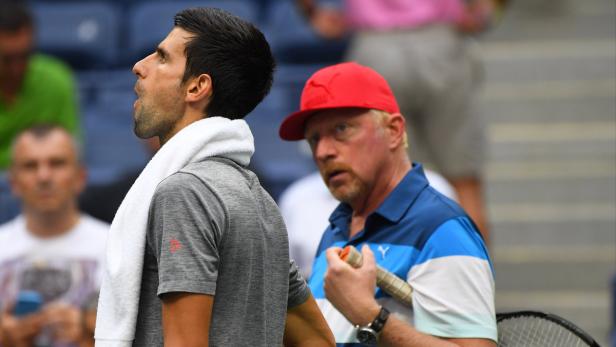 Boris Becker (re.) mit Ex-Schützling Novak Djokovic