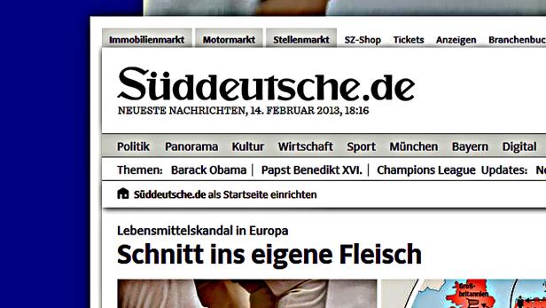 Webseite der "Süddeutschen Zeitung" lahmgelegt