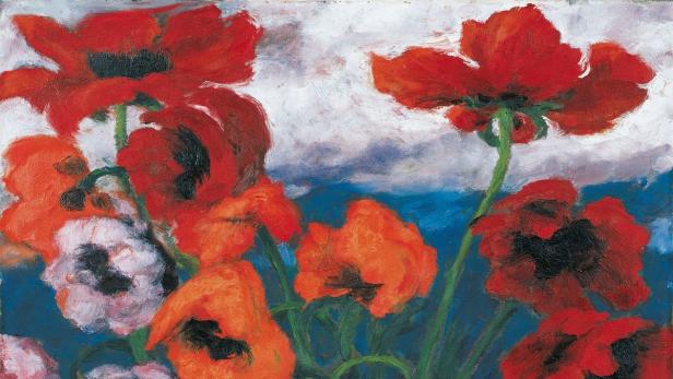 Farbenprächtig: Emil Noldes „Großer Mohn (rot, rot, rot)“, 1942