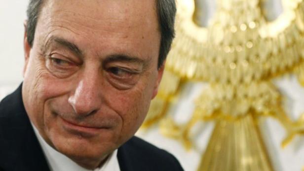 EZB-Chef Draghi in Moskau: Gegen das „Gerede“ vom Währungskrieg.