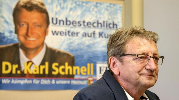 Der Salzburger Ex-FPÖ-Spitzenkandidat Karl Schnell will mit einer Art anti-Strache-FPÖ bei Wahlen reüssieren