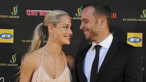 Sie galten als Glamour-Paar: Oscar Pistorius und Reeva Steenkamp im November 2012 in Johannesburg.