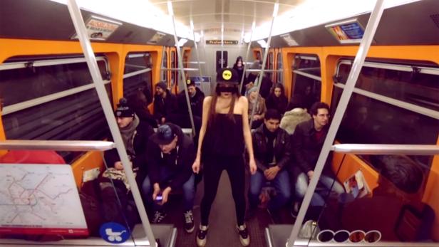 "Harlem Shake" in der Wiener U-Bahn