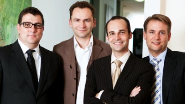Skills Group Managing Partner Jürgen Gangoly, Ewald Strasser, Stefan Bachleitner, Jörg Wollmann (c: skills)