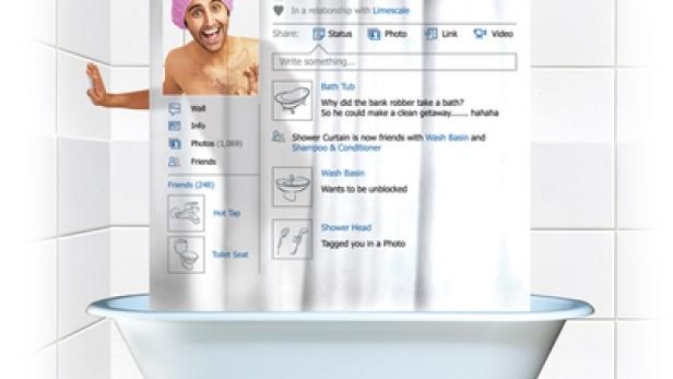 Social Shower Curtain - spinninghat.com