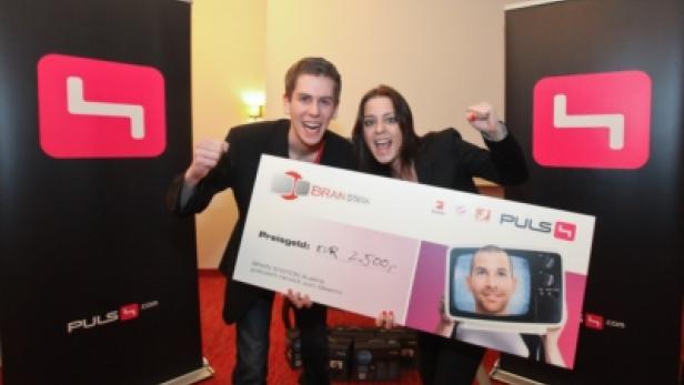 Roman Kreid, Cornelia Ertl - Gewinner Brain Station Austria 2012 (c: puls 4)
