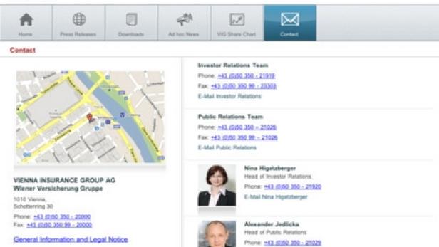 Vienna Insurance Group - Investor Relations-App