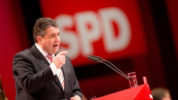 Parteichef Gabriel kämpfte mit einer fulminanten Rede für die Koalitionsbeteiliung – und seine Funktion