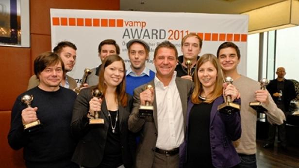 AFSP-Award-Sieger PKP BBDO - Josef Mayerhofer (inmitten c: vamp)