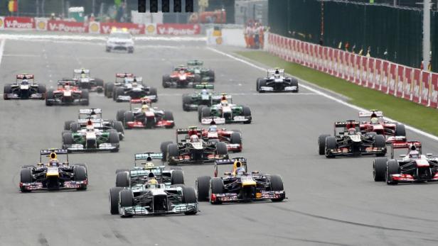 Lewis Hamilton war aus der Pole Position in den Grand Prix von Belgien gegangen.