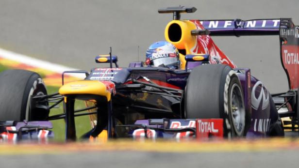 Einsame Spitze: Sebastian Vettel fuhr in Spa einer eigenen Liga.