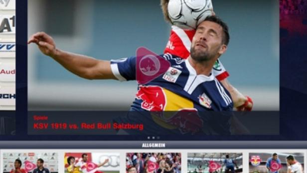 Red Bull Salzburg HD - iPad-App - Laola1.tv