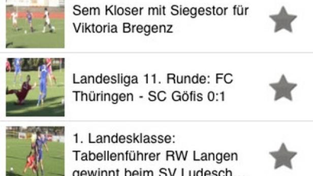 Laendlekicker.at - All in One-App - iPhone-App - ORF Vorarlberg - vsport.at
