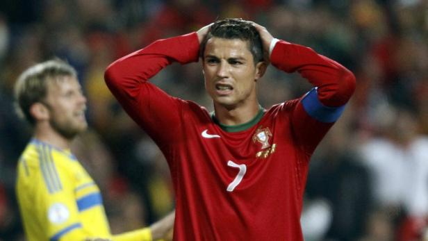 Cristiano Ronaldo ließ seine Landsleute lange zittern. In der 82. Minute erlöste er sie allerdings auch.