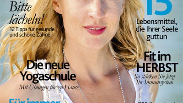 Das Cover der Zeitschrift „Gesünder Leben“ mit einem Porträt von Lilian Klebow.