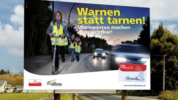 Familienreferat Land Oberösterreich - Schulkampagne - Warnen statt tarnen - upart - Plakat