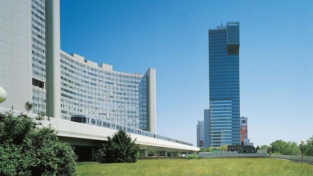Vom IZD-Tower (rechts) haben US-Agenten eine ausgezeichnete Sicht in die UNO-Büros.