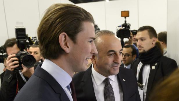 Sebastian Kurz mit dem türkischen Außenminister Mevlut Cavusoglu