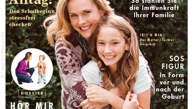 Das Cover der „Wienerin mit Kind“ zeigt eine lächelnde Mutter mit ihrer Tochter.