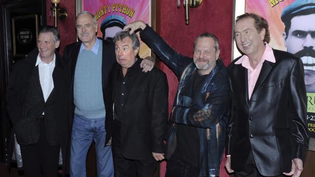 Die Monty Python-Mitglieder Michael Palin, John Cleese, Terry Jones, Terry Gilliam and Eric Idle (von links nach rechts).