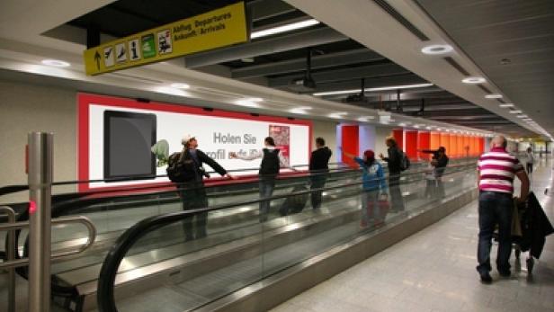 profil - Outdoor-Kampagne - Flughafen Wien Schwechat - Werbedisplay - ZiiCON