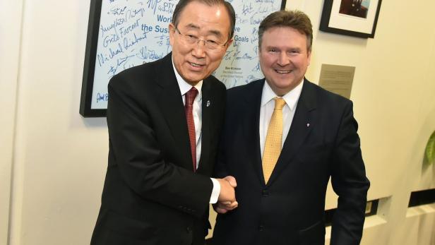 Michael Ludwig traf zuletzt UN-Generalsekretär Ban Ki-moon.