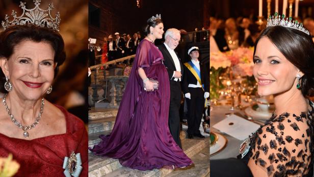 Nobelpreis-Gala: Baby-Bäuche und Nobel-Roben
