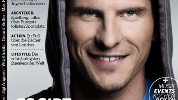 Das Cover des „Red Bulletin“ Magazins mit dem FC-Bayern-Stürmer Mario Gomez.
