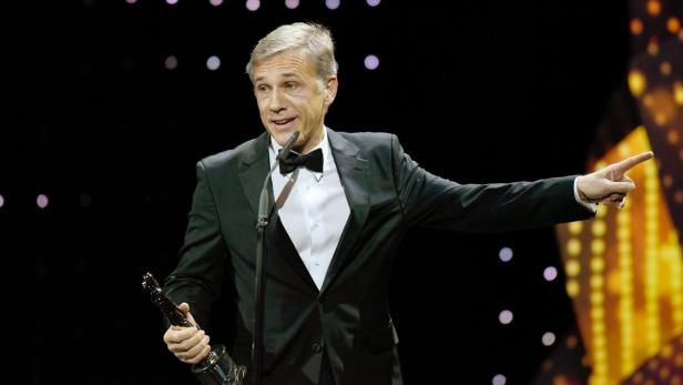 Christoph Waltz bei der Preisverleihung in Berlin