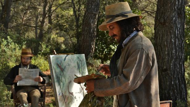 Paul Cézanne malt seinen Freund Émile Zola