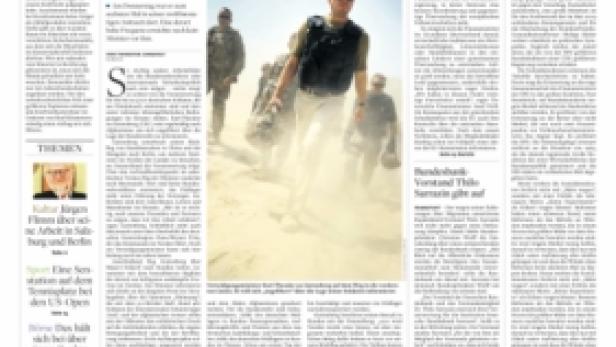Titelseite der Zeitung „Die Welt“ vom 16. November 2010.