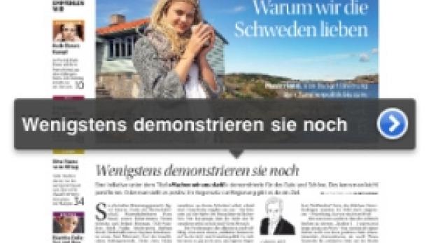 Ein Screenshot der „Die Presse“-App auf einem iPhone.