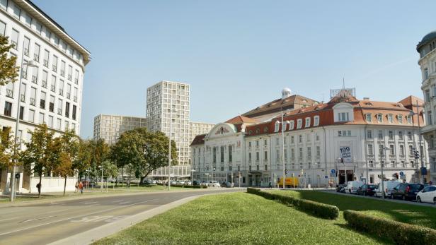 So würde der Bau neben dem Wiener Konzerthaus aussehen