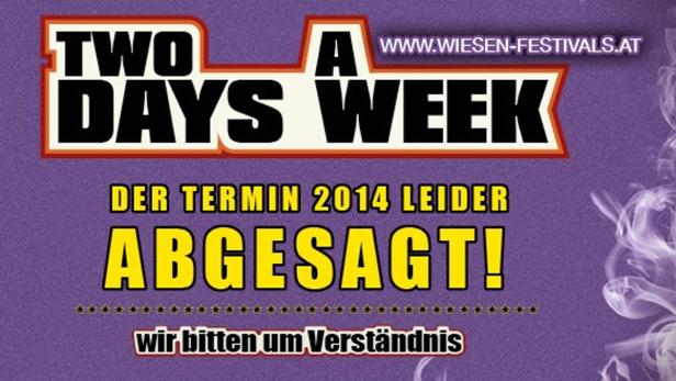 Two Days A Week Festival abgesagt