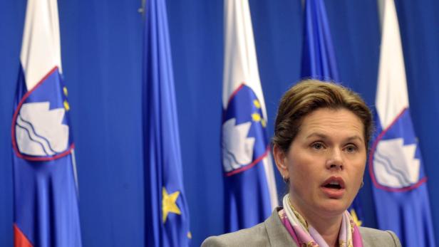Am Montag will Sloweniens Ministerpräsidentin Alenka Bratusek zurücktreten.