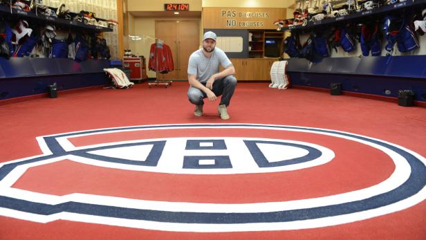 Die APA hat Thomas Vanek in Montreal besucht. Das Bild zeigt den österreichischen Eishockey-Superstar im Bell Sports Complex in Brossard, Kanada.