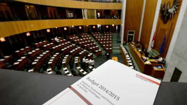 Die Koalition will das Doppelbudget 2014/15 am Freitag beschlossen haben.