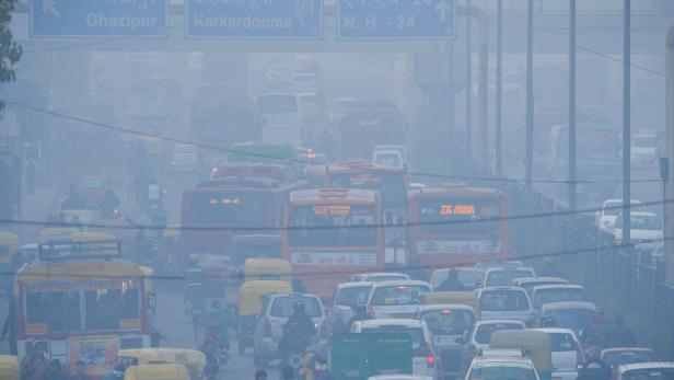 Die Luftverschmutzung in Neu Delhi ist schlimmer als in Peking