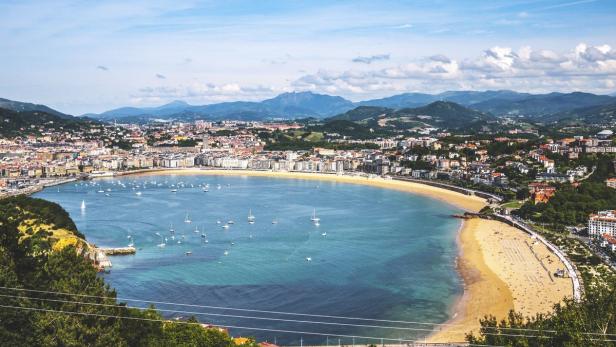 &quot;La Concha&quot; in San Sebastián gilt als einer der schönsten Stadtstrände Europas.