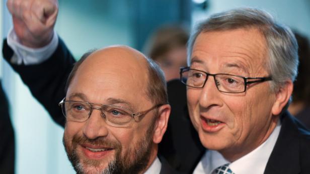 Martin Schulz (re) und Jean-Claude Juncker